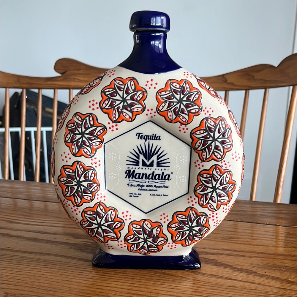 Mandala Tequila Ceramic Bottle Empty